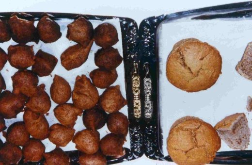 BUNCHES OF PLANTAINS AND COOKING BANANAS FROM THE GERMPLASM COLLECTION